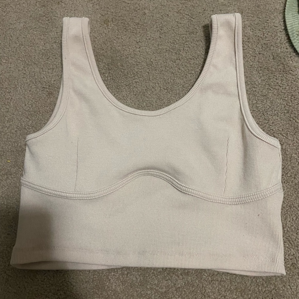 off white underwire tank top